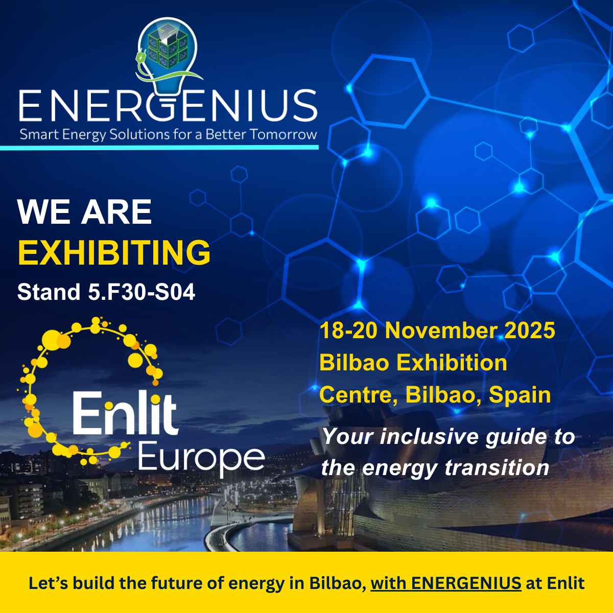 ENERGENIUS at Enlit Europe 2025 in Bilbao